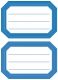 HERMA Buchetiketten, 82 x 55 mm, blaue