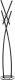 Garderobenständer 182cm Metall schwarz