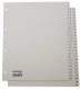 Büroring Register, 1-52, PP-Folie, grau