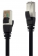 Patchkabel CAT 6A S/FTP, 0,5 m, schwarz