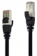 Patchkabel CAT 6A S/FTP, 15 m, schwarz
