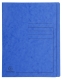 Schnellhefter Colorspan 355g, A4, blau mit Beschriftungsfeld, für 350 Blatt,