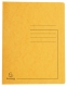Schnellhefter Colorspan 355g, A4, gelb mit Beschriftungsfeld, für 350 Blatt,