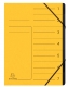 Ordnungsmappe Colorspan 7 Fächer, gelb innen schwarz,