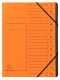 Ordnungsmappe Colorspan 12 Fächer, orange, innen schwarz,