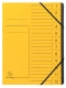 Ordnungsmappe Colorspan 12 Fächer, gelb, innen schwarz,