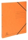 Ringhefter Colorspan mit Gummizug orange, 2 Ringe, 15 mm,
