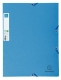 Sammelmappe A4 mE Manila CleanSafe blau, Gummizug, 3 Klappen, 400g,