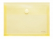 Sichttasche A5, Dehnfalte 30 mm gelb transpatent, Klettverschluss,