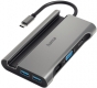 USB-C-Multiport, 7 Ports, 3x USB-A, USB-C, VGA, HDMI , LAN/Ethernet,