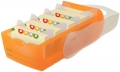 KARTEIBOX A8 QUER CROCO 500 OR ORANGE/ B