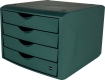 Schubladenbox the green chameleon, grün, DIN A4,