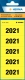 Jahreszahlen 2021 für Ordner gelb, 60x26mm, Papier matt, 100 Etiketten,