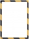 Magnetrahmen SAFETY, A3, gelb/schwarz,