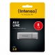 Speicherstick Alu Line USB 2.0, silber,