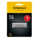 Speicherstick Alu Line USB 2.0, silber,