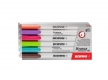 Whiteboard/Flipchartmarker-Set fine 6 Farben, Rundspitze 1 mm, schnell,