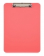 Klemmbrett A4, Kunststoff, rose Plattenstärke 3 mm, 228x315x15mm,