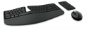 Ergonomische Tastatur, 13 Sondertasten und Mouse mit 1000 dpi, 4 Wege,