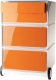 PAPERFLOW Rollcontainer easyBox, 4 Schüb