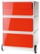 PAPERFLOW Rollcontainer easyBox, 4 Schüb