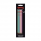 rOtring Bleistift Metallic pro, HB, 4er Blister, sortiert, je 1x,