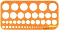 Kreisschablone Ü 1 mm - 36 mm, orange mm