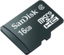 Micro SDHC Card, 16 GB, mit SD-Adapter f