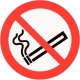 Warnschild Rauchen verboten, Folie 200mm