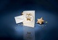 Weihnachts-Karte+Umschlag Confetti Star,