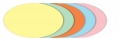 Moderationskarte 250ST oval sortiert