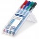 Folienstift Lumocolor F f. sort. 4 St./P