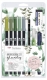 Watercoloring Set, Greenery, 5 grün farbige Brush Pens,,