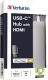 USB-Kabel C-Hub 3.0, 2x USB 1x HDMI 4K P