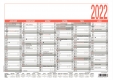 Wandkalender Arbeitstage 6M 1S